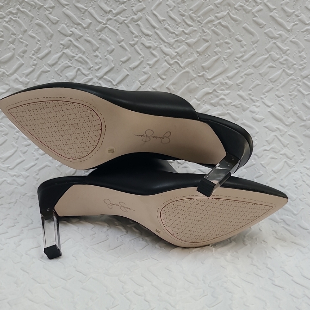 Jessica Simpson Sleek Black Mules - Picture 3 of 5